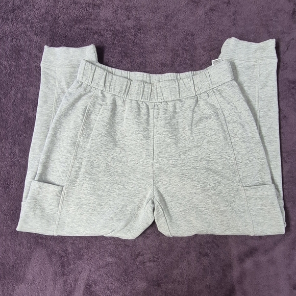 EILEEN FISHER LIGHT GRAY CROPPED SWEATPANTS WITH SIDE POCKETS PS/PP - Picture 1 of 9